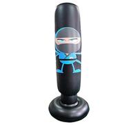 Inflatable Kids Punching Bag - 65 Inch Stand Boxing Toy Lightweight Durable Manual Exercise Fun Training Equipment | Enhances Intensity, Thick, and Elastic, Portable Perfect for Karate Pract