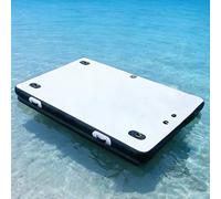 Inflatable Lake Float for Adults, Multi-Person Swim Platform,Manual Pump for 1-2 Min Quick Inflate/Deflate, Fits 2-8, Ideal for Lakes, Pools, Oceans 2.5 * 1.5M