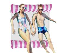 Inflatable Lake Lounger - Double Air Hammock Chair, Cooling Net Center, Balanced Floating Design | Comfortable Water Recliner Chair For Seaside Pool Rivi