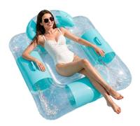Inflatable Large Pool Raft Leak-Proof PVC Portable and Large | Swimming chair pool saddle lounger for use in the backyard, at the lake, in rivers, parks, hotels and on summer trips