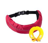 Inflatable Life Belt, Manual Inflating Belt Pack, Reusable, Oxford Cloth, Air Bag Nylon Fabric, Waterproof Safety Accessories for Fishing, Surfing, Snorkeling, Kayaking, Boating, Sailing Adventures