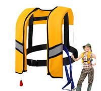 Inflatable life ja-cket For Adults | life ja-cket Automatic Inflation Vest | Adjustable Vest Paddle Nylon | Buoyancy Jacket Automatic Inflating For Paddle Board Floating Kayaking