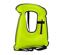 Inflatable Life Jacket for Adults, Compact Buoyancy Aid Swim Vest with Easy Inflate Design, Lightweight Snorkel Vest for Swimming, Kayaking, Paddle Boarding, Fishing(Groen)