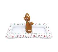 Inflatable Lunch Tray, Ice Salad Cold Buffet Serving Trays - Gingerbread Man Shaped Cooling Stand for Indoor Outdoor Party Picnic Garden Pool BBQ