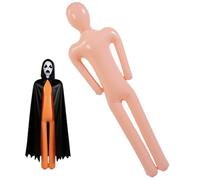 Inflatable Mannequin, Cosplay Inflatable Body Halloween Decorations, Blow Up Mannequin Dead Body, Halloween Fake Scary Bodys Decorations, Ideal For Walkway, Backyard Party & Front Door Spooky Setup