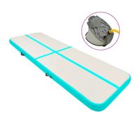 Inflatable Mat 400x100x20cm Green PVC Heavy Duty Anti-Slip Waterproof Portable