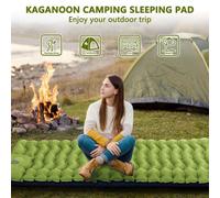 Inflatable Mat Camping Sleeping Self Inflating Mattress Bed Air Pillow Hiking