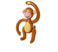 Inflatable Monkey 58cm - Blow Up Animal Toy for Jungle Safari Theme, Party Decor, Pool Accessory & Kids Fun - Great for Birthdays & Events
