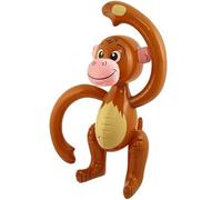 Inflatable Monkey Toy - Large Blow Up Jungle Animal Decoration for Kids, Pool Party & Safari Theme Birthday Supplies, Durable PVC Air-Fill Monkey Prop for Indoor & Outdoor Fun