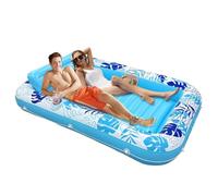 Inflatable Monstera Leaf Pool Float Outdoor Water Lounge Raft