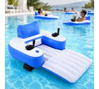 Inflatable Motorized Pool Float for Relaxation and Fun | Intex Pool Float for Adults - Relaxing Summer Fun on Lakes and Beaches for Ultimate Leisure and Enjoyment