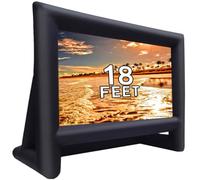 ‘Inflatable Movie Screen | 14ft/16ft/19ft Mega Projection Movie Screen | Portable Lightweight & Fully Equipped Blower Easy Set up | Great Outdoor Backyard Pool Fun (16 Feet