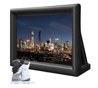 Inflatable Movie Screen for Projector,Outdoor One Piece Design Front Rear Projection Blow Up Movie Screen,for Backyard Movie Night Pool Party(16FT)