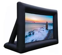 Inflatable Movie Screen - Portable Blow Up Projection Screen with Blower & Tent Stakes for Outdoor and Indoor Movie Nights