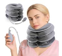 Inflatable Neck Pillow, 3-Layer Stretch Design, Chin Support, Cervical Spine, Inflatable Neck Stretcher, for On the Go at Home, Cervical Traction, Pain Relief