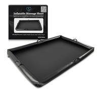 Inflatable Nuru Massage Sheet with Handles & Inflatable Sides | Black Durable PVC Waterproof | 210cm x 156cm x 16cm | Protection Against Oil, Water-Based, and Silicone-Based Products