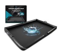 Inflatable Nuru Massage Sheet with Handles, Self-Inflating USB-C Pump