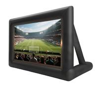 Inflatable Outdoor Projector Screen 16FT - 200” Blow Up TV & Movie Screen w. Thick, Airtight Material for Portable Front/Rear Projection - Backyard Movie Night, BBQ, Pool Party
