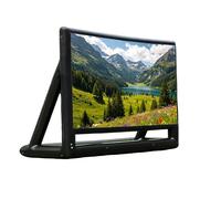 Inflatable Outdoor Projector Screen with Stand, Portable Blow-Up Movie Screen for Backyard Cinema, Garden Parties & Camping, Supports Front/Rear Projection