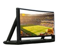 Inflatable Outdoor Projector Screen with Stand, Portable Blow-Up Movie Screen for Backyard Cinema, Garden Parties & Camping, Supports Front/Rear Projection