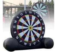 Inflatable Outdoor Soccer Dart Board Backyard Games Giant Outdoor Football Kick Dart Board with 8 Pcs Soccer Balls 370W Blower Kick Dartboard Sport Game,A,4m