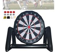 Inflatable Outdoor Soccer Dart Board Kick Dart Board With 8pcs Soccer Balls &370w Blower Outdoor Backyard Games Continuous Inflation Big Kick Darts Inflatable,C,2m