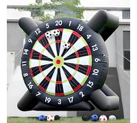 Inflatable Outdoor Soccer Dart Board with Balls and Blower for Backyard Games