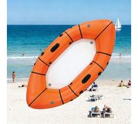 Inflatable Packraft 2-Person - Blow Up Fishing Boat & Kayak, Ultra Lightweight PVC, Rapid Inflate Valve, For Rafting, Bicycle Drifting, And Lake Adventures(Orange)