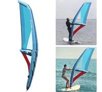 Inflatable Paddle Board Sail Kit, 45ft², 360° Rotation, Wind Surfing Accessory for SUP