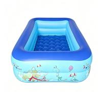 Inflatable Paddling Pool for Kids, Double Layers Large Paddling Pool, Natural Ocean Series Kids Paddling Pool, Leakproof Design, PVC Family Garden Pools For Kids Adults Summer Outdoor、120 * 85 * 35cm