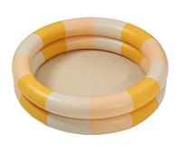 Inflatable Paddling Pool Inflatable Pool Baby Retro Blow Up Swimming Pool Family Cute Style Thickened Water Pool for Indoor or Outdoor Play (Yellow Stripe)
