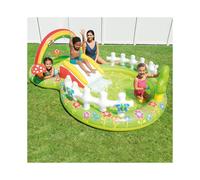Inflatable Paddling Pool My Garden Play Center Kids Fountain Outdoor Fun Slide