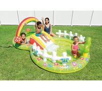 INFLATABLE PADDLING POOL MY GARDEN PLAY CENTER KIDS FOUNTAIN OUTDOOR FUN SLIDE
