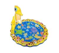 Inflatable Paddling Pool with Cartoon Animal Water Sprinkler, Outdoor Wading Splash Pad for Summer Fun and Garden Activities