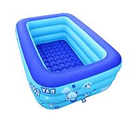 Inflatable Paddling Pools Rectangular Pool Swimming Pool Kids Toddlers Adult Hot bathtub with Electric Pump (M)