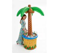 Inflatable Palm Tree Drinks Cooler, Tropical Hawaiian Luau Party Decoration, 170cm, for Pool Parties and Summer Events