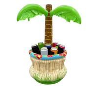 Inflatable Palm Tree - Portable Beach Theme Floated Decor, Pool Cooler, Large Capacity Insulated Ice Basin Buffet, Tropical Island Aesthetic Beverage Center for Children Adults Summer