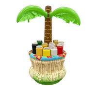 Inflatable Palm Tree - Portable Pool Cooler, Beach Party Decor | Summer Beverage Chilling Float Entertainment Accessory, Children Adults Picnic Backyard Ornament with Coffee Beer Soda Storage
