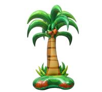 Inflatable Palm Tree, Self-standing 4d Palm Tree Balloon - Tropical Party Photo Prop, 52 Inch, Green & Brown