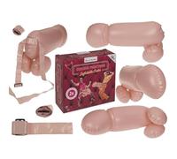 Inflatable Party Novelty Cock Fighting Game, 52 x 18 x 21 cm, 2 Pieces in Gift Box, Perfect for Hen or Stag Do's