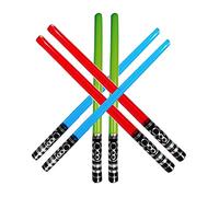 Inflatable Party Star War Jedi Knight Light Saber Safe Sword Stick Balloons For Halloween Costume Fancy Dress Party Favors Balloons Photo Booth Props (6 PCS)