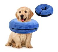Inflatable Pet Collar, Pet Protective Neck Collar, Recovery Collar for Dogs and Cats, Adjustable Soft Protection Collar for Surgery Recovery, Prevent Licking Wound, Does Not Block Vision (L)