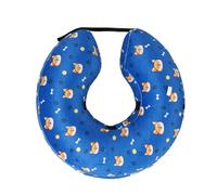 Inflatable Pet Healing Collar - Cushioned Neck Support Ring Prevents Chewing Clawing, Size Adjustable Comfort Guard | Lightweight Alternative Elizabethan Design Ideal Animals Post Care
