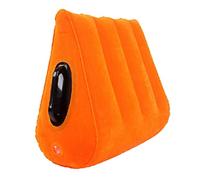 Inflatable Pillow Inflatable Wedge Pillow, Auxiliary Inlet Triangle Cushion with Armrest Portable Foldout Out-Door Mattress Positioning for Sofa Bed