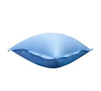 Inflatable pillow with rope for above ground pools, reduces rainwater and leaf accumulation on pool covers, made from sturdy and thick PVC material (120 * 240cm-0.27mm)