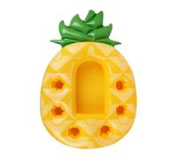 Inflatable Pineapple Drink Holder, 7 Cup Holes Floating Bar Tray for Pool