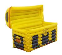 Inflatable Pirate Treasure Chest Cooler, Large PVC Floating Pool Cooler with Valve for Parties, Pool, Beach, Picnic and Camping