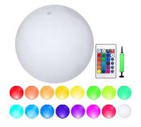 Inflatable Pool Balls - Outdoor Water Toy for Swimming Pool & Waterproof LED Lighting with Remote Control for Garden, Patio & Outdoor Use