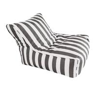 Inflatable Pool Bean Bag Chair Original Floating Lounge Chair for Adults Striped Outdoor Sacco Pouf Cover Comfortable and Fun Pool Accessory