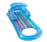 Inflatable Pool Bed Lounger - Water Floating Bed, Lightweight Inflatable Floats Lounger Jumbo Lilo With Giant Pillow For Adults Swimming Pool